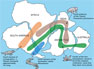 Snider-Pellegrini Wegener fossil map